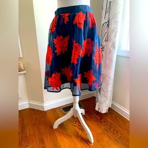 Tulle Floral Skirt